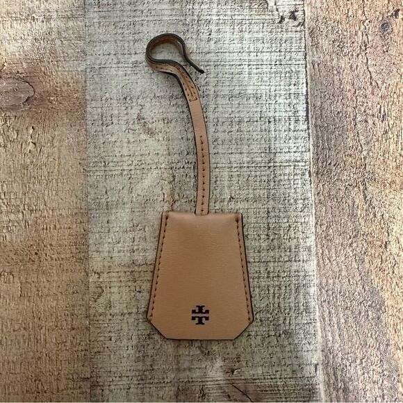 Tory Burch Gemini Link Bag Charm Luggage Charm/hanging Tag. Tan Leather - Picture 1 of 9